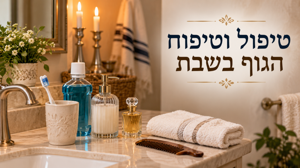 מברשת שיניים, מי פה, בושם, סבון ומסרק – טיפול וטיפוח הגוף בשבת